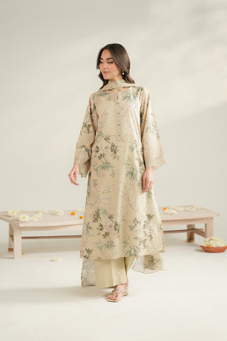 3 Piece Lawn Printed Unstitched Suit (UC0095)