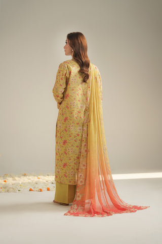 3 Piece Printed Lawn Embroidered Suit (UC0135)
