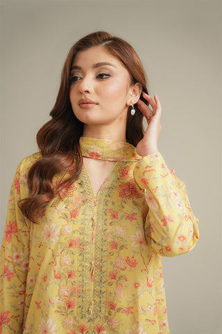 3 Piece Printed Lawn Embroidered Suit (UC0135)