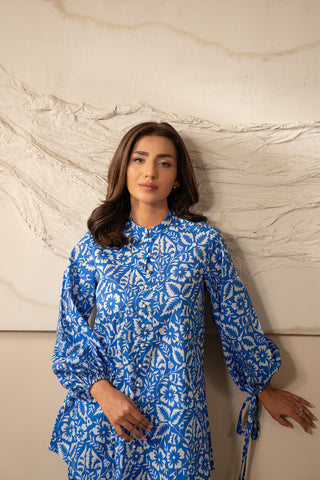 2 Piece Unstitched  Lawn Printed Suit (UC0034)