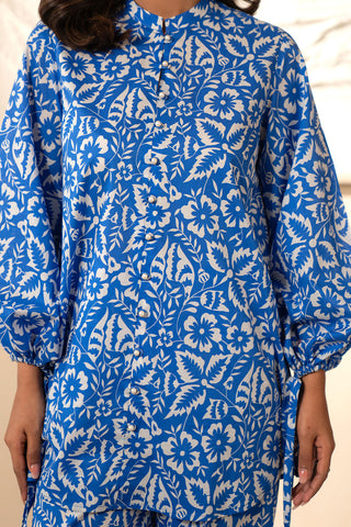 2 Piece Unstitched  Lawn Printed Suit (UC0034)