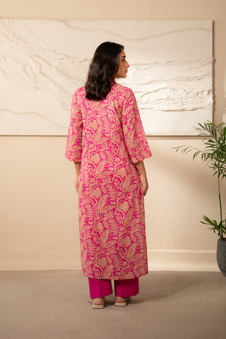2 Piece Unstitched  Lawn Printed Suit (UC0048)