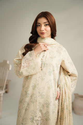 3 Piece Printed Lawn Printed Unstitched Suit (UC0111)