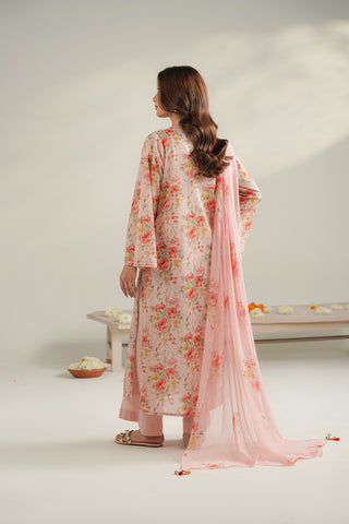 3 Piece Printed Lawn Printed Unstitched Suit (UC0116)