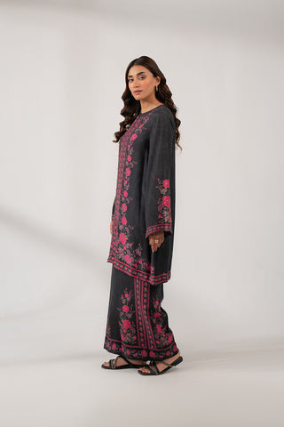 2 Piece Raw Silk Printed Suit (FS0104)