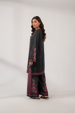 2 Piece Raw Silk Printed Suit (FS0104)