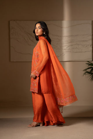 3 Piece Chiffon Embroidered Suit (UF0018)