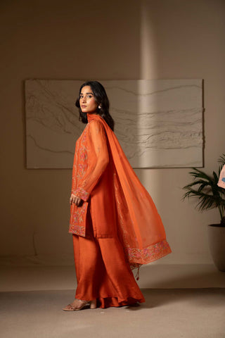 3 Piece Chiffon Embroidered Suit (UF0018)