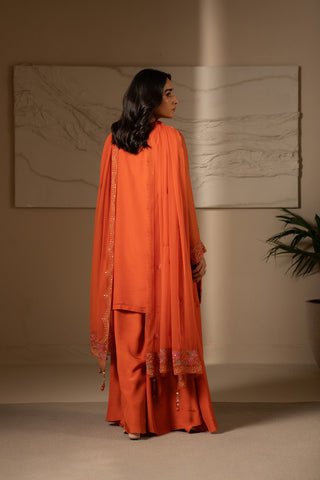 3 Piece Chiffon Embroidered Suit (UF0018)