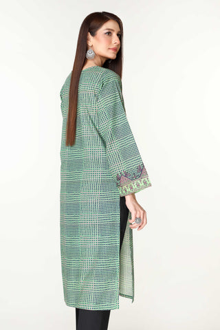 1 Piece Printed Slub Khadar Embroidered & Printed Shirt  (PD1316)