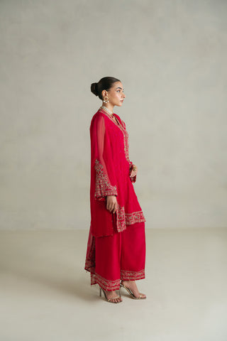 3 Piece Unstitched Chiffon Embroidered Suit (UF0006)
