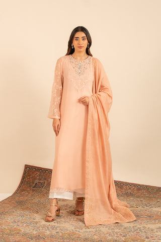 1 Piece Georgette Embroidered Shawl (FH0005)