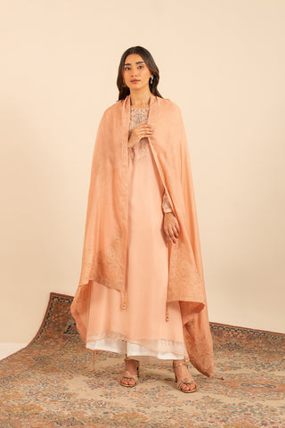1 Piece Georgette Embroidered Shawl (FH0005)