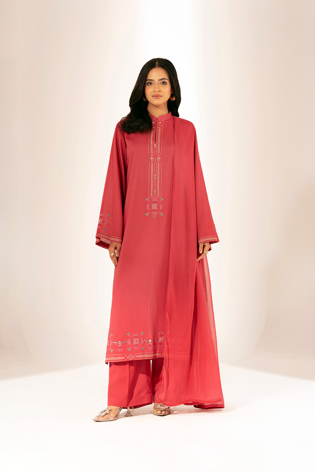 3 Piece Lawn Karandi Embroidered Suit (CS0416)