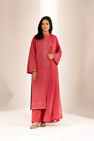 3 Piece Lawn Karandi Embroidered Suit (CS0416)