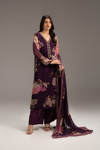 3 Piece Printed Chiffon Printed (FS0103)