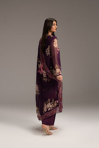 3 Piece Printed Chiffon Printed (FS0103)