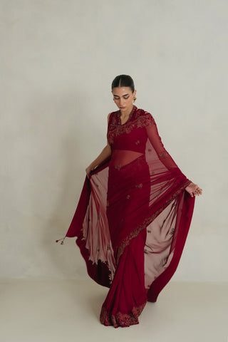 3 Piece Unstitched Chiffon Embroidered Suit (UF0005)