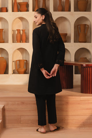 2 Piece Slub Khaddar Solid Suit  (AE0034)