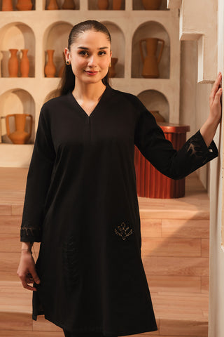 2 Piece Slub Khaddar Solid Suit  (AE0034)