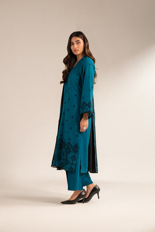 3 Piece Lawn Karandi Embroidered Suit (CS0340)