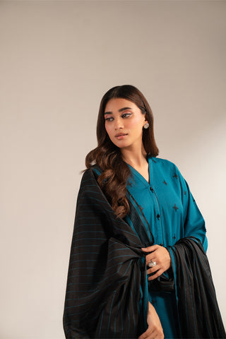 3 Piece Lawn Karandi Embroidered Suit (CS0340)