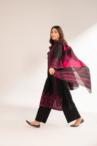 3 Piece Lawn Karandi Embroidered Suit (CS0387)