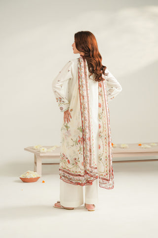 3 Piece Lawn Embroidered Unstitched Suit (UC0107)