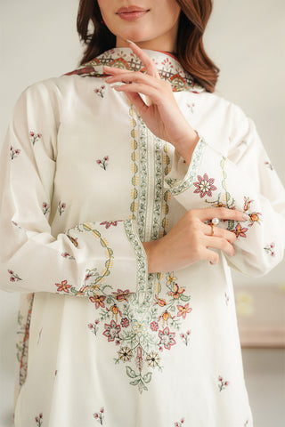 3 Piece Lawn Embroidered Unstitched Suit (UC0107)