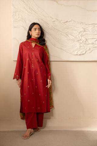 3 Piece Unstitched Lawn Printed Suit (UC0053)