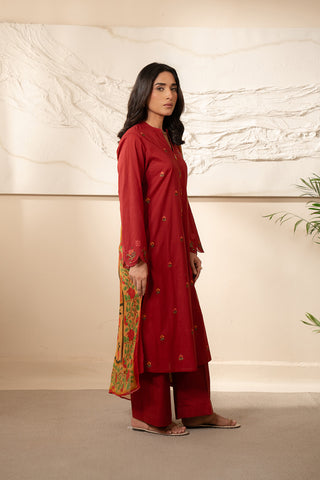 3 Piece Unstitched Lawn Printed Suit (UC0053)