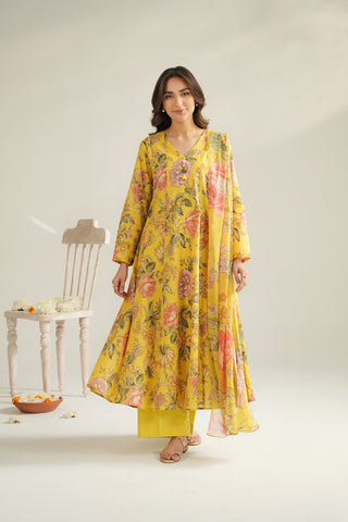 3 Piece Lawn Printed Unstitched Suit (UC0090)