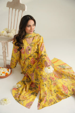 3 Piece Lawn Printed Unstitched Suit (UC0090)