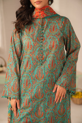 3 Piece Printed Lawn Printed Unstitched Suit (UC0118)