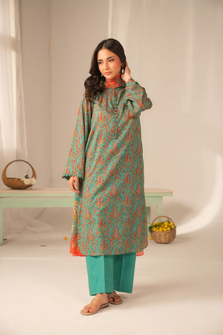 3 Piece Printed Lawn Printed Unstitched Suit (UC0118)