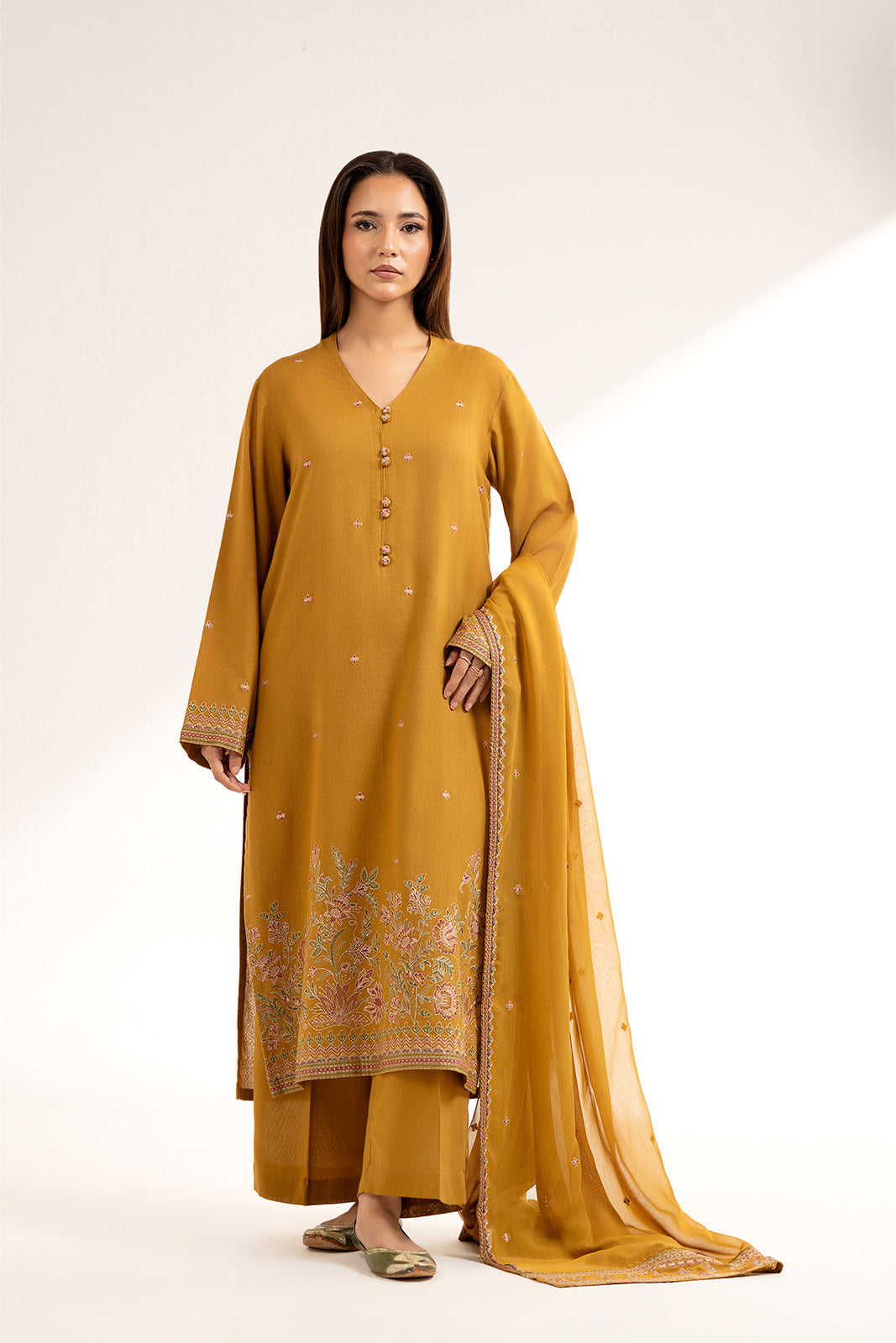 3 Piece Lawn Karandi Embroidered (CS0259)