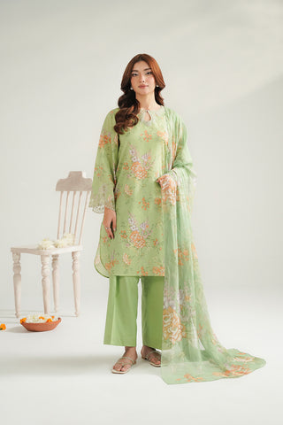 3 Piece Lawn Printed Unstitched Suit (UC0101)
