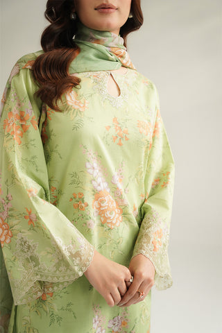 3 Piece Lawn Printed Unstitched Suit (UC0101)