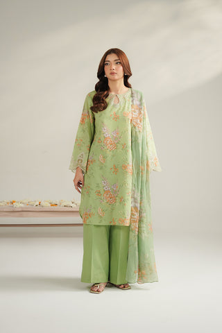 3 Piece Lawn Printed Unstitched Suit (UC0101)