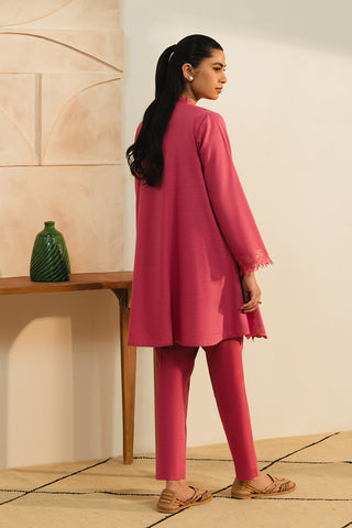2 Piece Slub Khaddar Solid Suit  (AE0045)