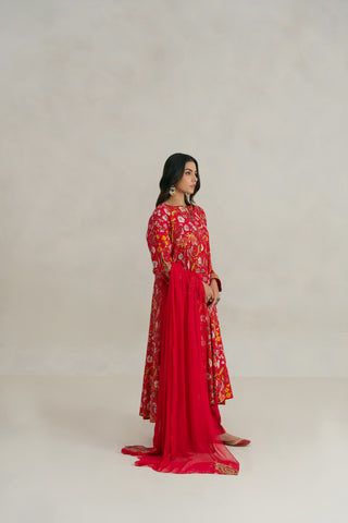 3 Piece Unstitched Printed Lawn Embroidered  Suit (UC0030)