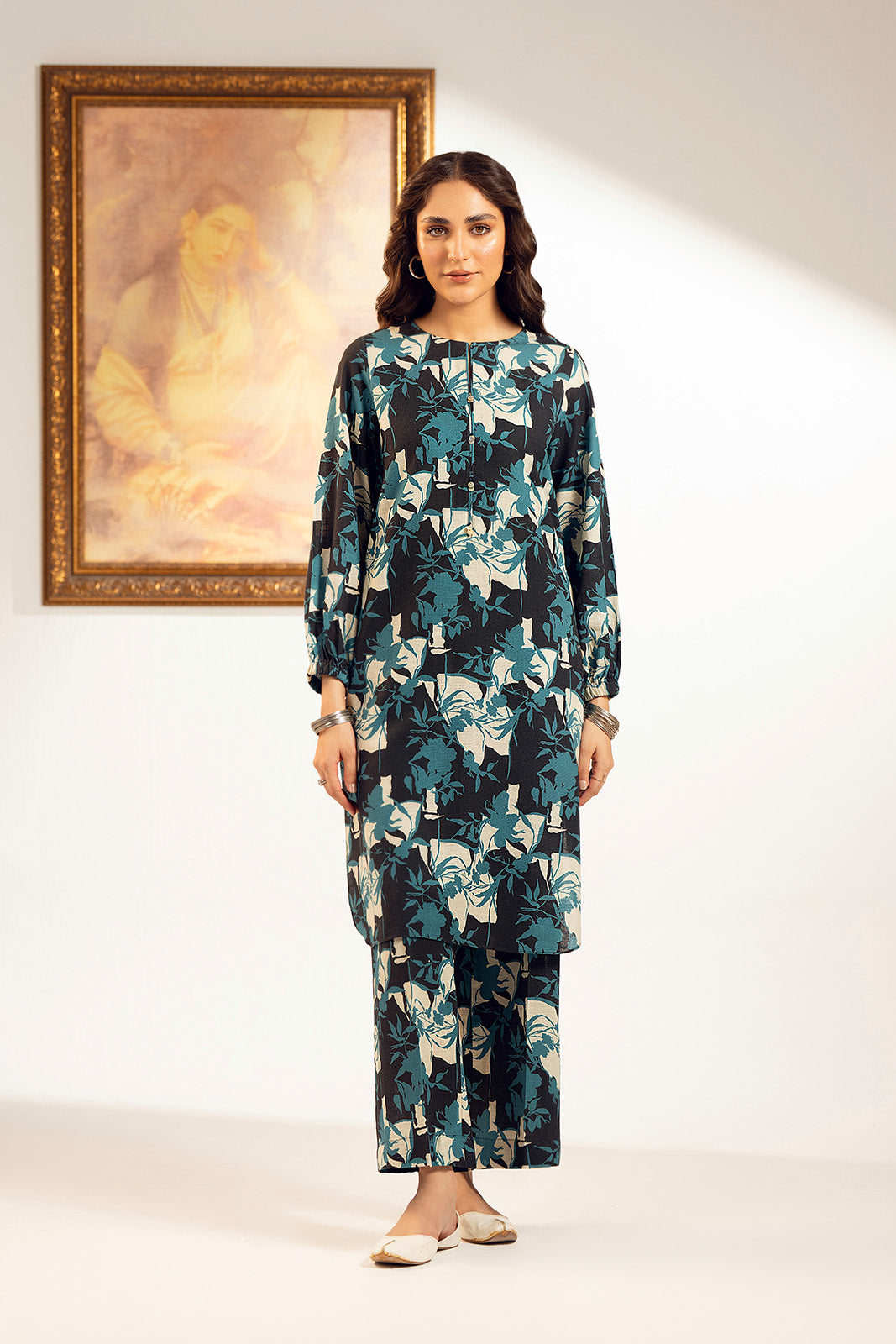 2 Piece Printed Cambric Printed Suit (UC0067)
