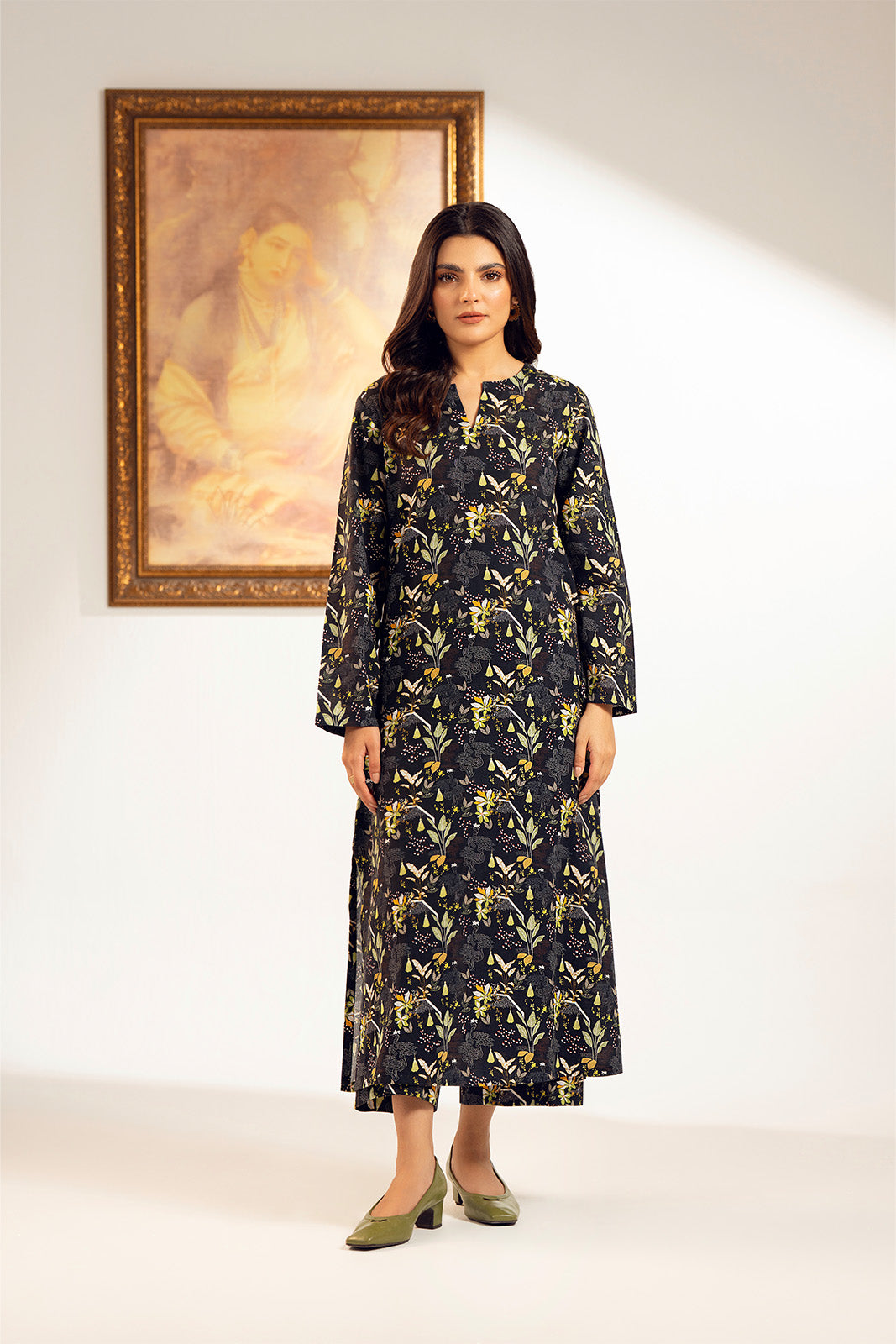 2 Piece Slub Khaddar Printed Suit (UC0069)
