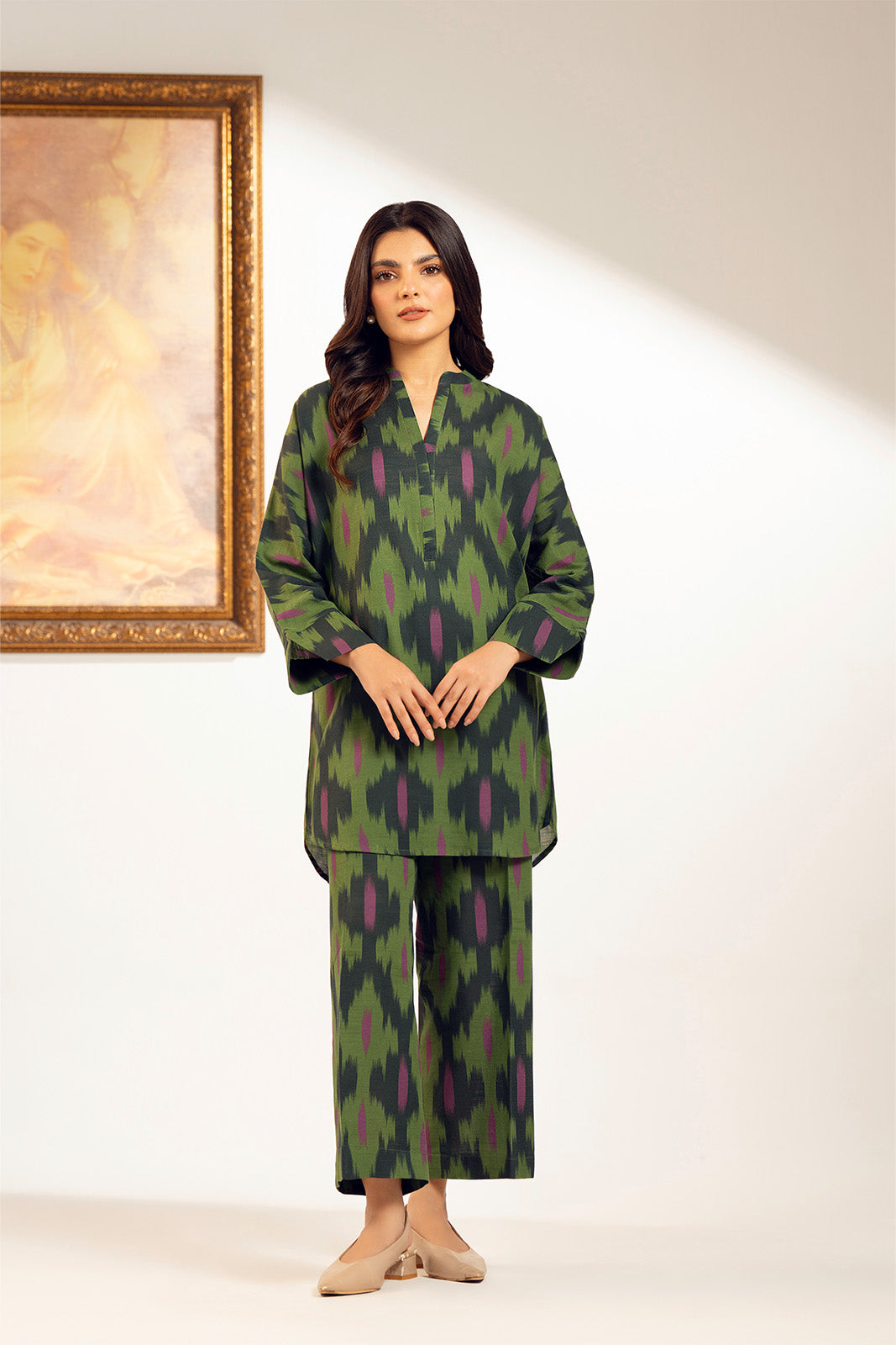 2 Piece Unstitched Slub Khaddar Printed Suit (UC0070)