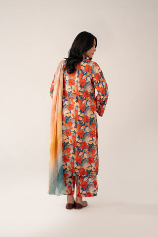 3 Piece Slub Khaddar Printed Suit (UC0072)