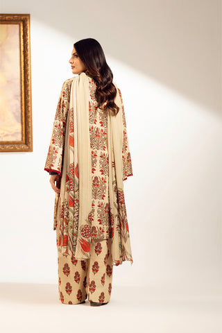 3 Piece Slub Khaddar Printed Suit (UC0073)