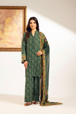 3 Piece Printed Cambric Printed Suit (UC0074)