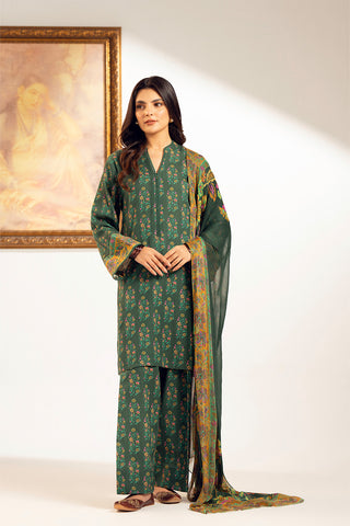 3 Piece Printed Cambric Printed Suit (UC0074)