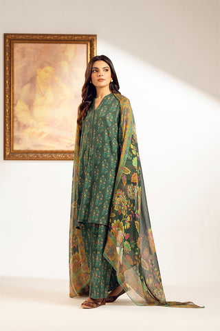 3 Piece Printed Cambric Printed Suit (UC0074)
