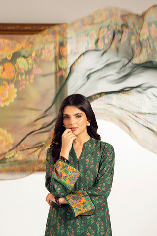 3 Piece Printed Cambric Printed Suit (UC0074)